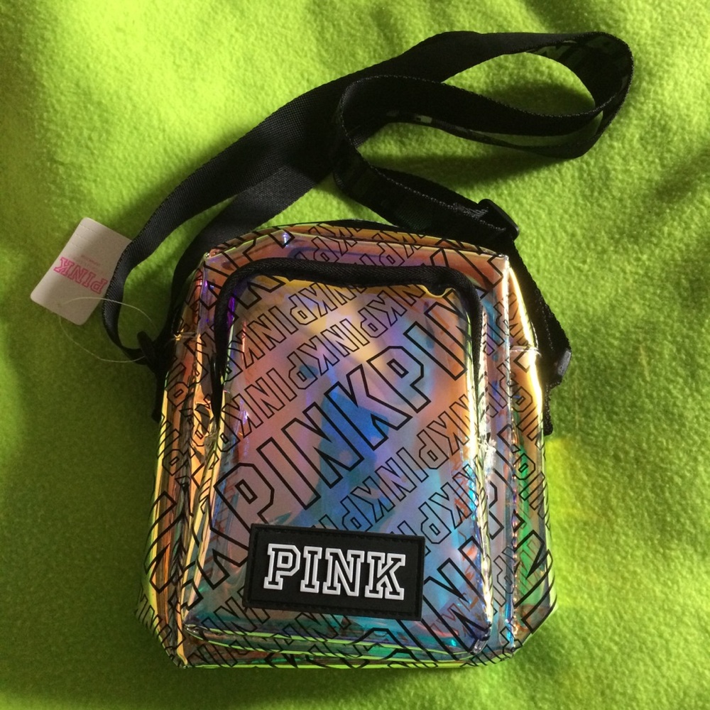 Iridescent Holographic Sport Crossbody VS Pink - Picture 3 of 6